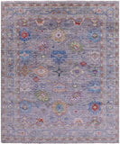 Grey Turkish Oushak Hand Knotted Wool Rug - 8' 4" X 9' 11" - Golden Nile