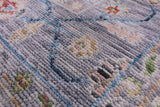 Grey Turkish Oushak Hand Knotted Wool Rug - 8' 4" X 9' 11" - Golden Nile