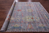 Grey Turkish Oushak Hand Knotted Wool Rug - 9' 0" X 12' 0" - Golden Nile