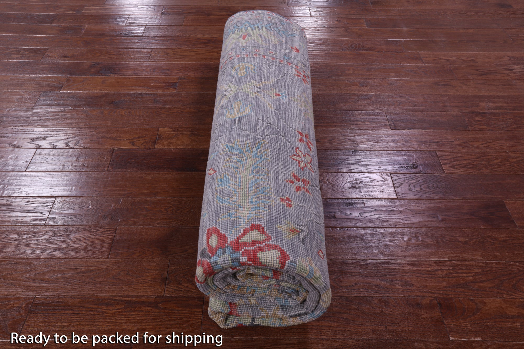 Grey Turkish Oushak Hand Knotted Wool Rug - 9' 0" X 12' 0" - Golden Nile
