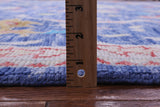 Blue Turkish Oushak Hand Knotted Wool Rug - 10' 1" X 13' 10" - Golden Nile