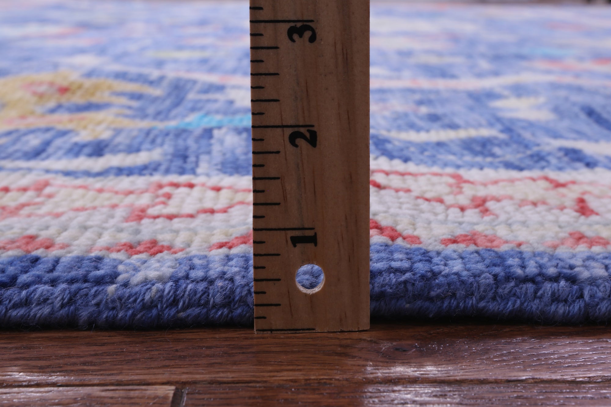 Blue Turkish Oushak Hand Knotted Wool Rug - 10' 1" X 13' 10" - Golden Nile