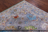 Grey Turkish Oushak Hand Knotted Wool Rug - 10' 1" X 13' 10" - Golden Nile