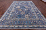 Grey Turkish Oushak Hand Knotted Wool Rug - 9' 11" X 14' 2" - Golden Nile