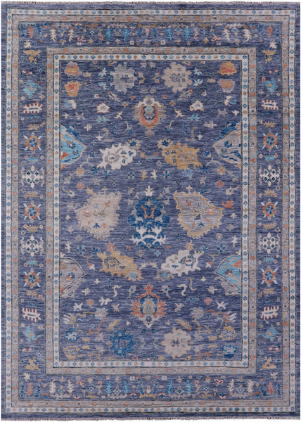Grey Turkish Oushak Hand Knotted Wool Rug - 9' 11" X 14' 2" - Golden Nile