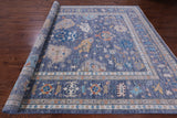 Grey Turkish Oushak Hand Knotted Wool Rug - 9' 11" X 14' 2" - Golden Nile