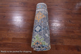 Grey Turkish Oushak Hand Knotted Wool Rug - 9' 4" X 11' 10" - Golden Nile