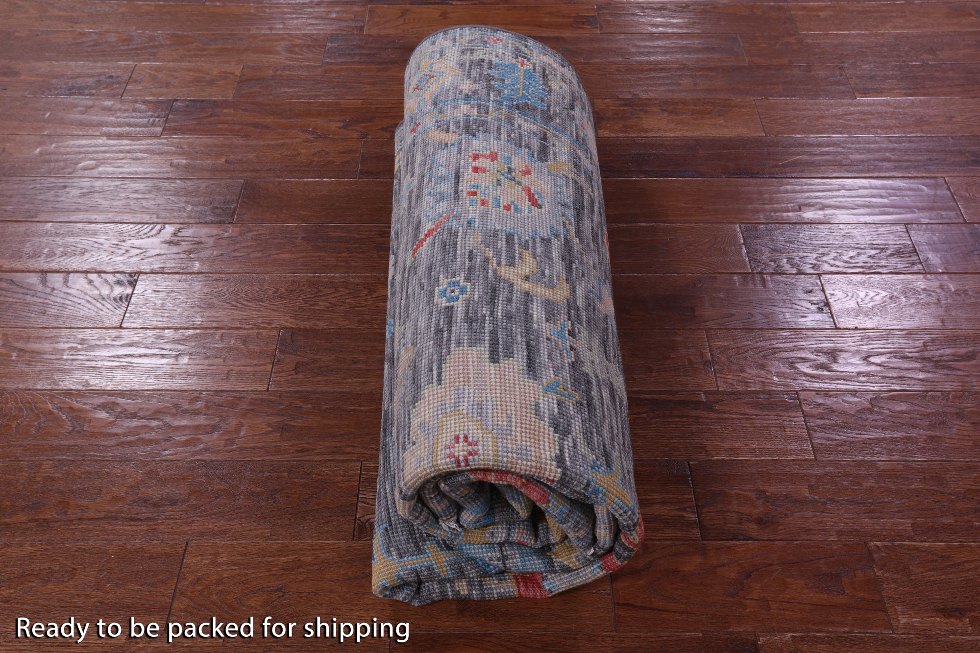 Grey Turkish Oushak Handmade Wool Rug - 6' 1" X 9' 1" - Golden Nile