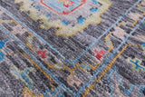 Grey Turkish Oushak Handmade Wool Rug - 6' 1" X 9' 1" - Golden Nile