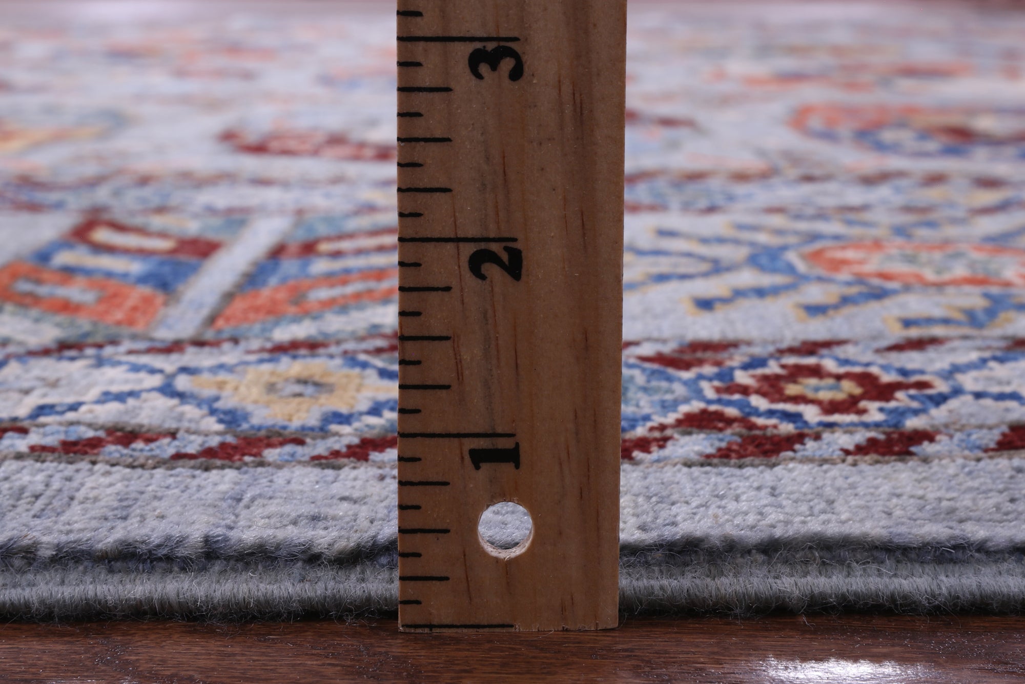 Grey Turkmen Ersari Hand Knotted Wool Rug - 8' 1" X 9' 9" - Golden Nile