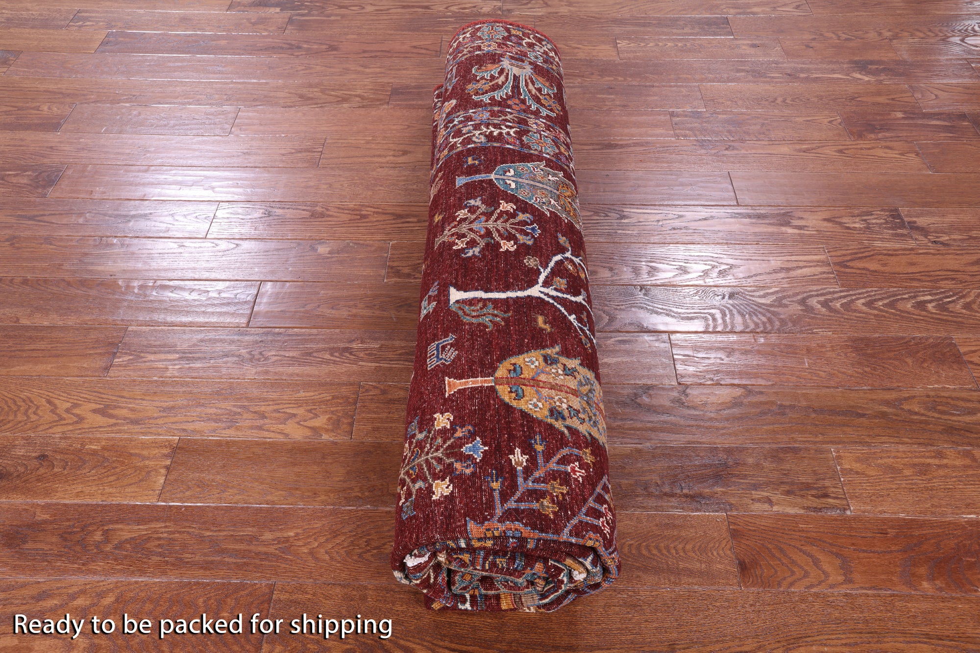 Red Tribal Persian Gabbeh Hand Knotted Wool Rug - 9' 0" X 12' 0" - Golden Nile