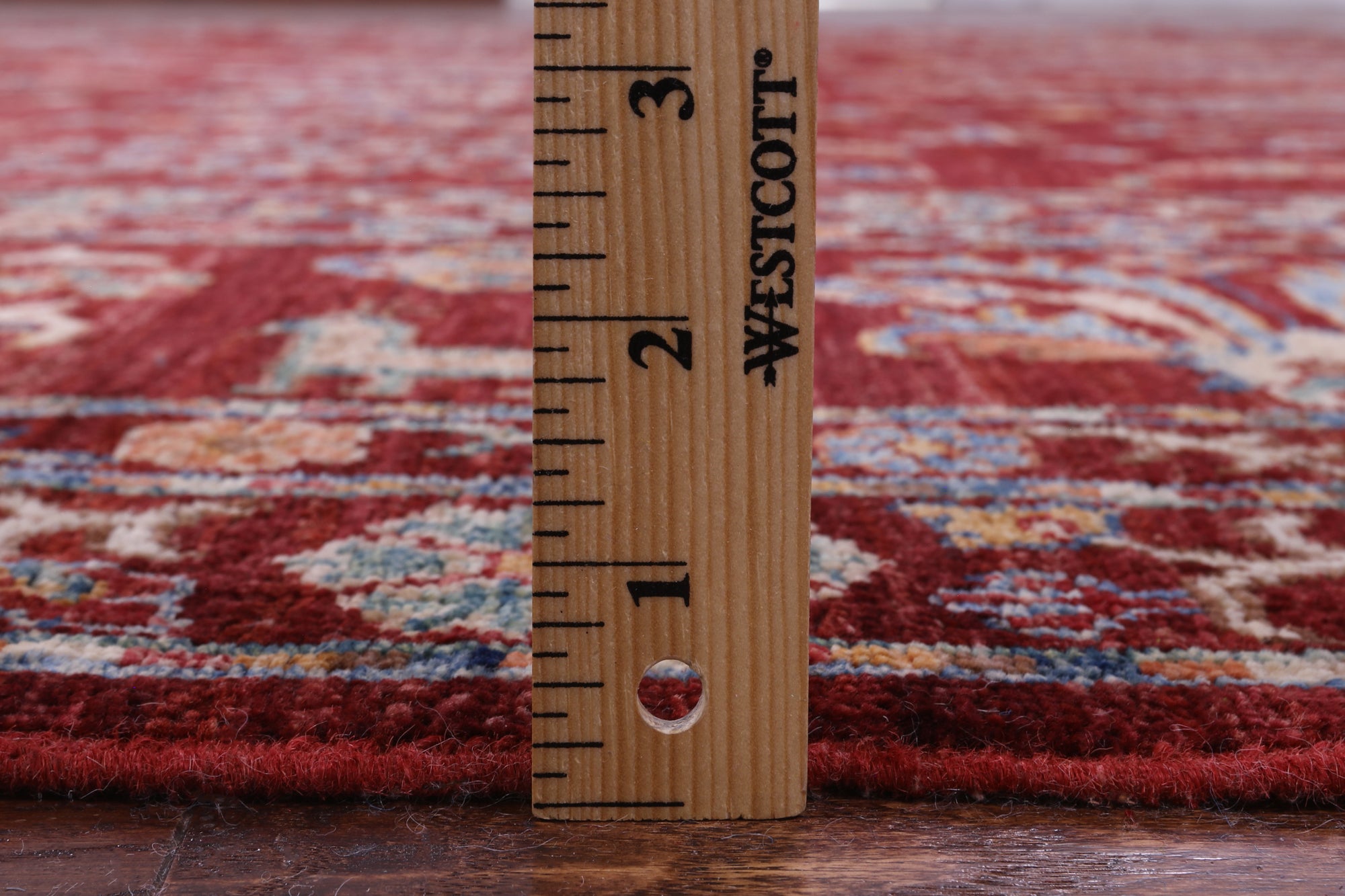 Red Tribal Persian Gabbeh Hand Knotted Wool Rug - 9' 0" X 12' 0" - Golden Nile