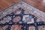 Blue Super Kazak Hand Knotted Wool Rug - 8' 0" X 10' 2" - Golden Nile