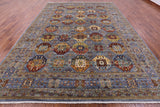 Turkmen Ersari Hand Knotted Wool Rug - 10' 1" X 13' 9" - Golden Nile