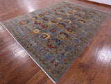 Turkmen Ersari Hand Knotted Wool Rug - 10' 1" X 13' 9" - Golden Nile