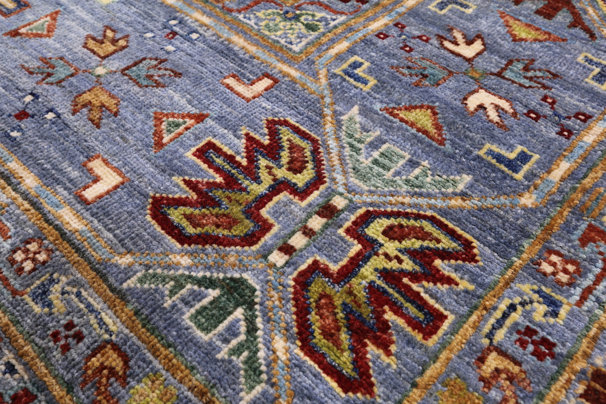 Turkmen Ersari Hand Knotted Wool Rug - 10' 1" X 13' 9" - Golden Nile