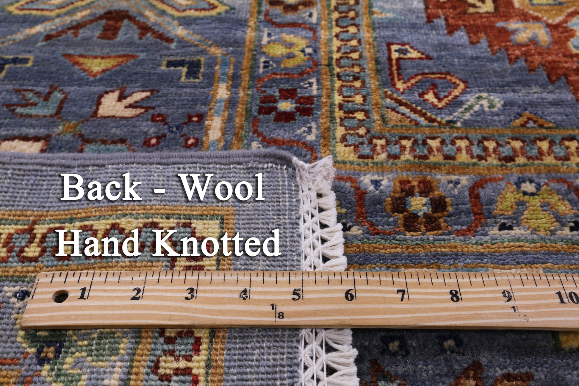 Turkmen Ersari Hand Knotted Wool Rug - 10' 1" X 13' 9" - Golden Nile