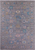 Grey Turkish Oushak Hand Knotted Wool Rug - 12' 1" X 17' 10" - Golden Nile