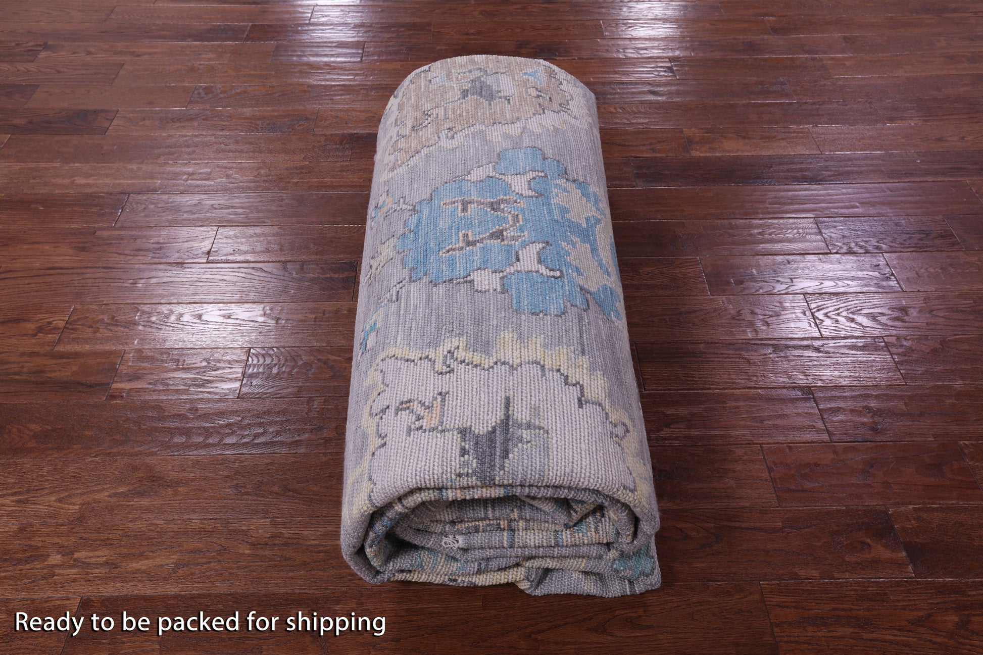 Grey Turkish Oushak Hand Knotted Wool Rug - 10' 1" X 14' 3" - Golden Nile