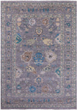 Grey Turkish Oushak Hand Knotted Wool Rug - 10' 1" X 14' 3" - Golden Nile