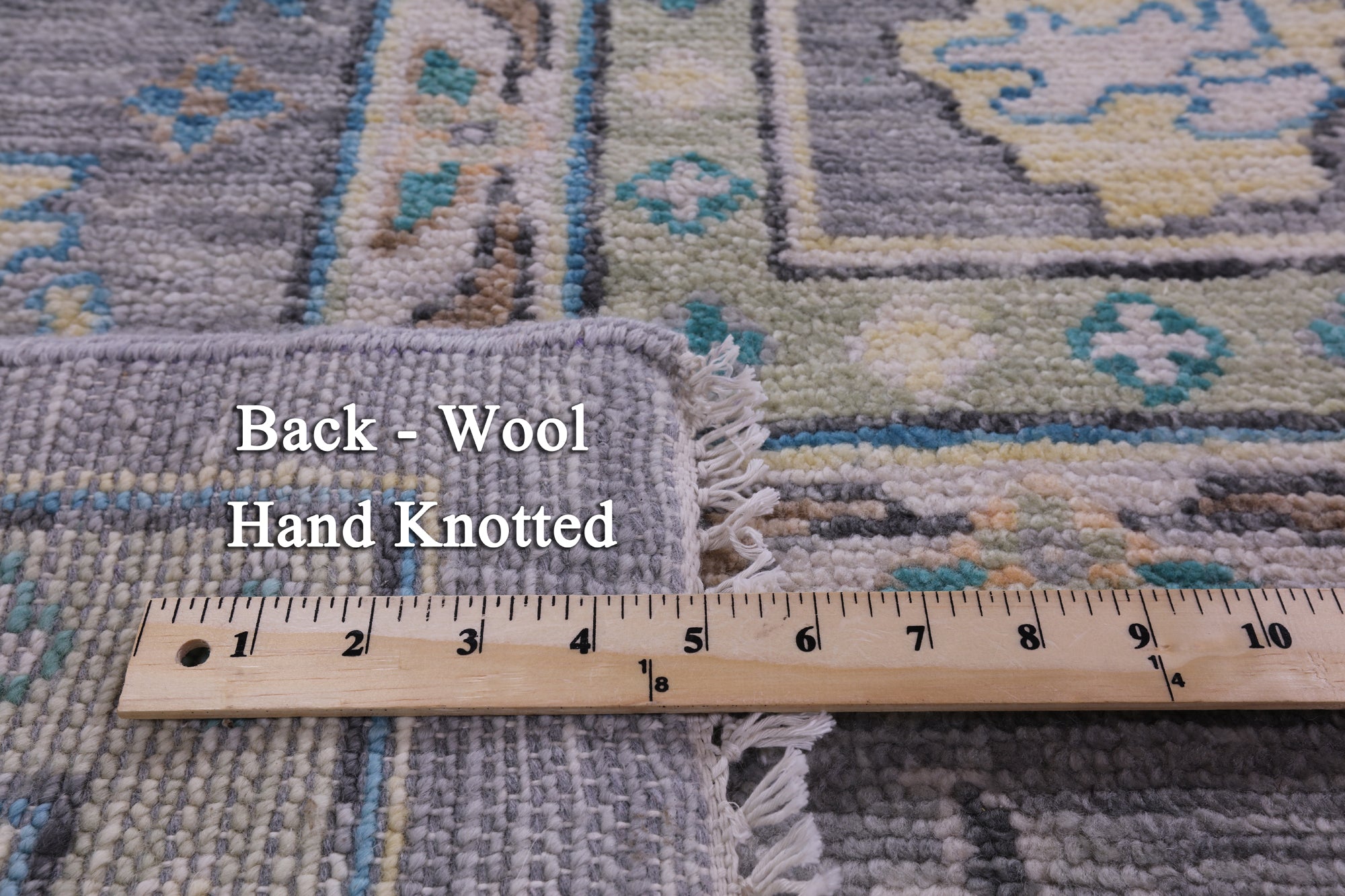 Grey Turkish Oushak Hand Knotted Wool Rug - 10' 1" X 14' 3" - Golden Nile