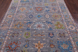 Grey Turkish Oushak Hand Knotted Wool Rug - 6' 3" X 9' 1" - Golden Nile