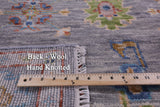 Grey Turkish Oushak Hand Knotted Wool Rug - 6' 3" X 9' 1" - Golden Nile