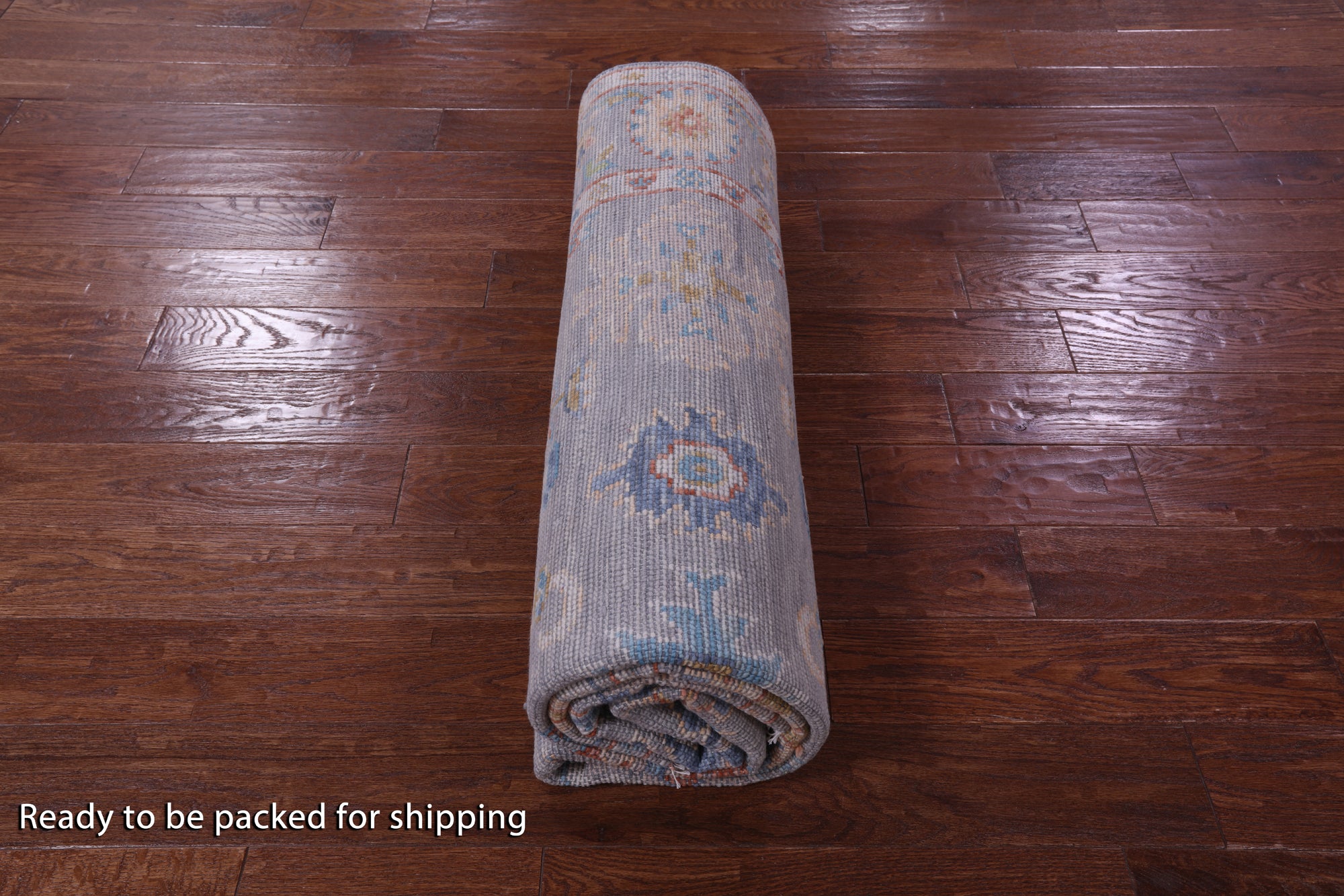 Grey Turkish Oushak Hand Knotted Wool Rug - 6' 3" X 9' 1" - Golden Nile