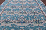 Ivory William Morris Hand Knotted Wool Rug - 9' 3" X 12' 4" - Golden Nile