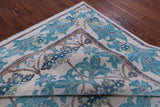 Ivory William Morris Hand Knotted Wool Rug - 9' 3" X 12' 4" - Golden Nile