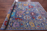 Blue Turkish Oushak Hand Knotted Wool Rug - 8' 11" X 12' 0" - Golden Nile