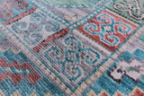 Grey Turkmen Ersari Hand Knotted Wool Rug - 8' 3" X 9' 11" - Golden Nile