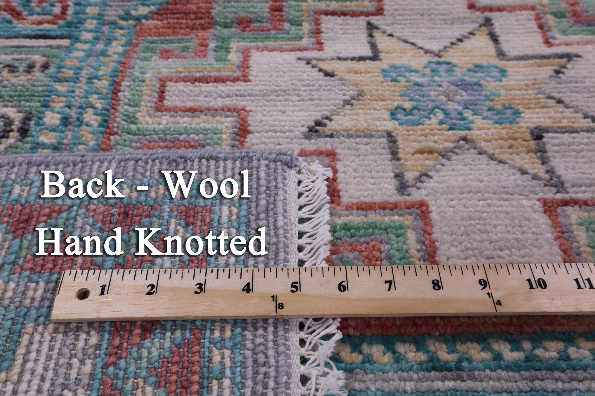 Grey Turkmen Ersari Hand Knotted Wool Rug - 8' 3" X 9' 11" - Golden Nile