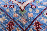 Blue Turkish Oushak Hand Knotted Wool Rug - 8' 4" X 10' 3" - Golden Nile