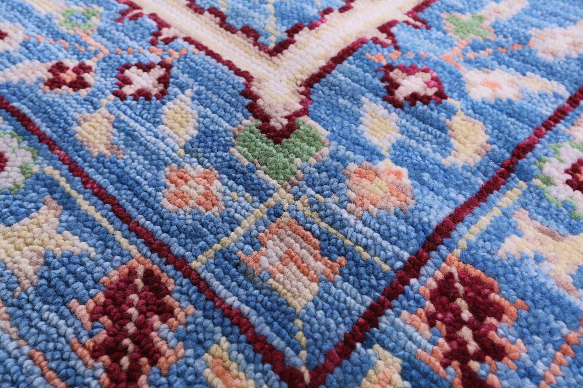 Blue Turkish Oushak Hand Knotted Wool Rug - 8' 4" X 10' 3" - Golden Nile