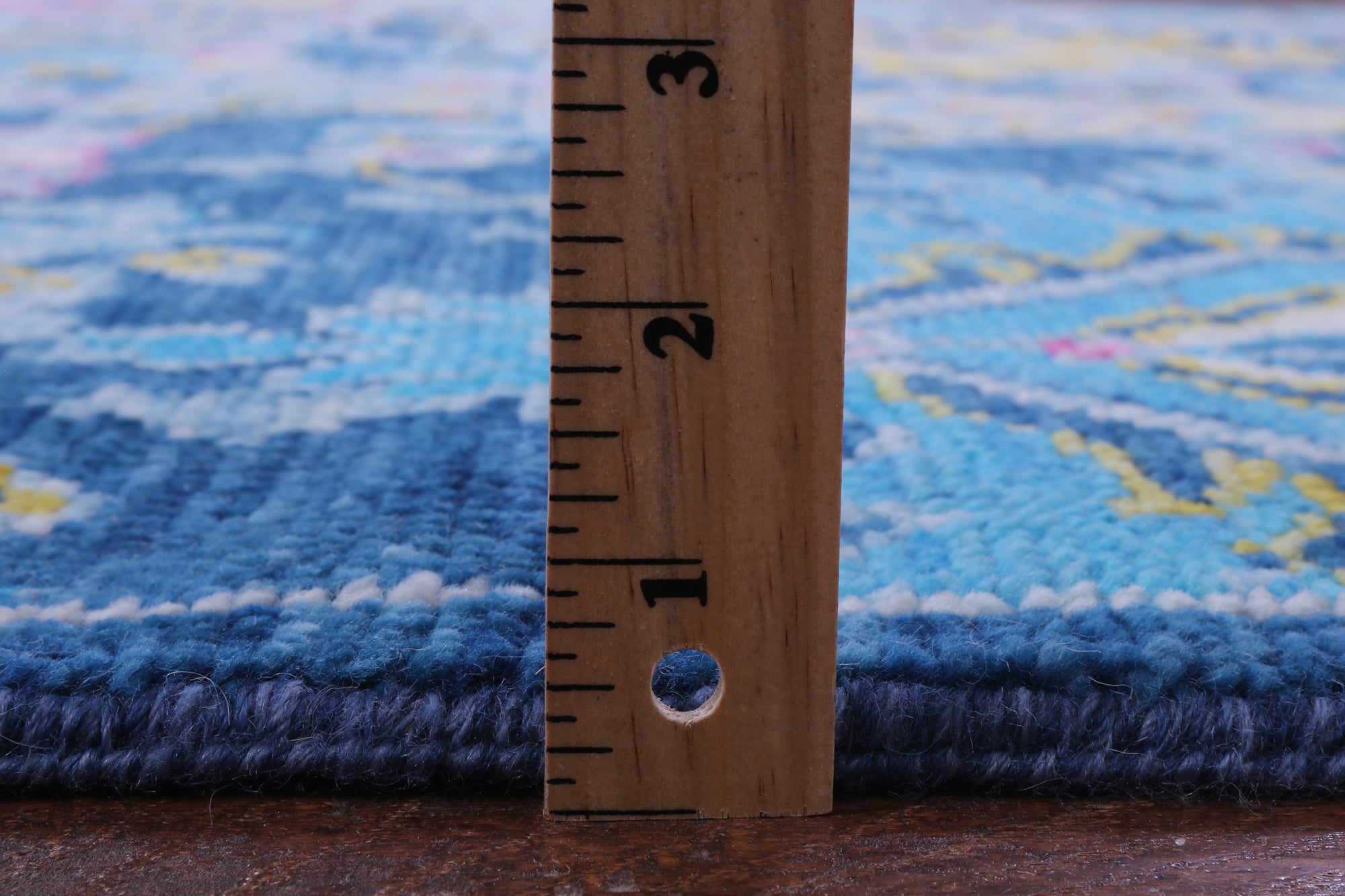 Blue Turkish Oushak Handmade Wool Rug - 9' 1" X 12' 2" - Golden Nile