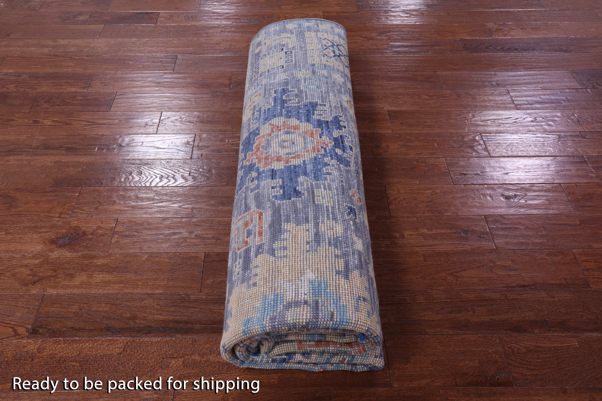Grey Square Turkish Oushak Hand Knotted Wool Rug - 8' 0" X 8' 4" - Golden Nile