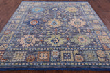 Grey Square Turkish Oushak Hand Knotted Wool Rug - 8' 0" X 8' 4" - Golden Nile