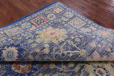 Grey Square Turkish Oushak Hand Knotted Wool Rug - 8' 0" X 8' 4" - Golden Nile