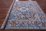 Grey Square Turkish Oushak Hand Knotted Wool Rug - 8' 9" X 9' 0" - Golden Nile