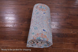 Grey William Morris Hand Knotted Wool Rug - 9' 11" X 14' 2" - Golden Nile