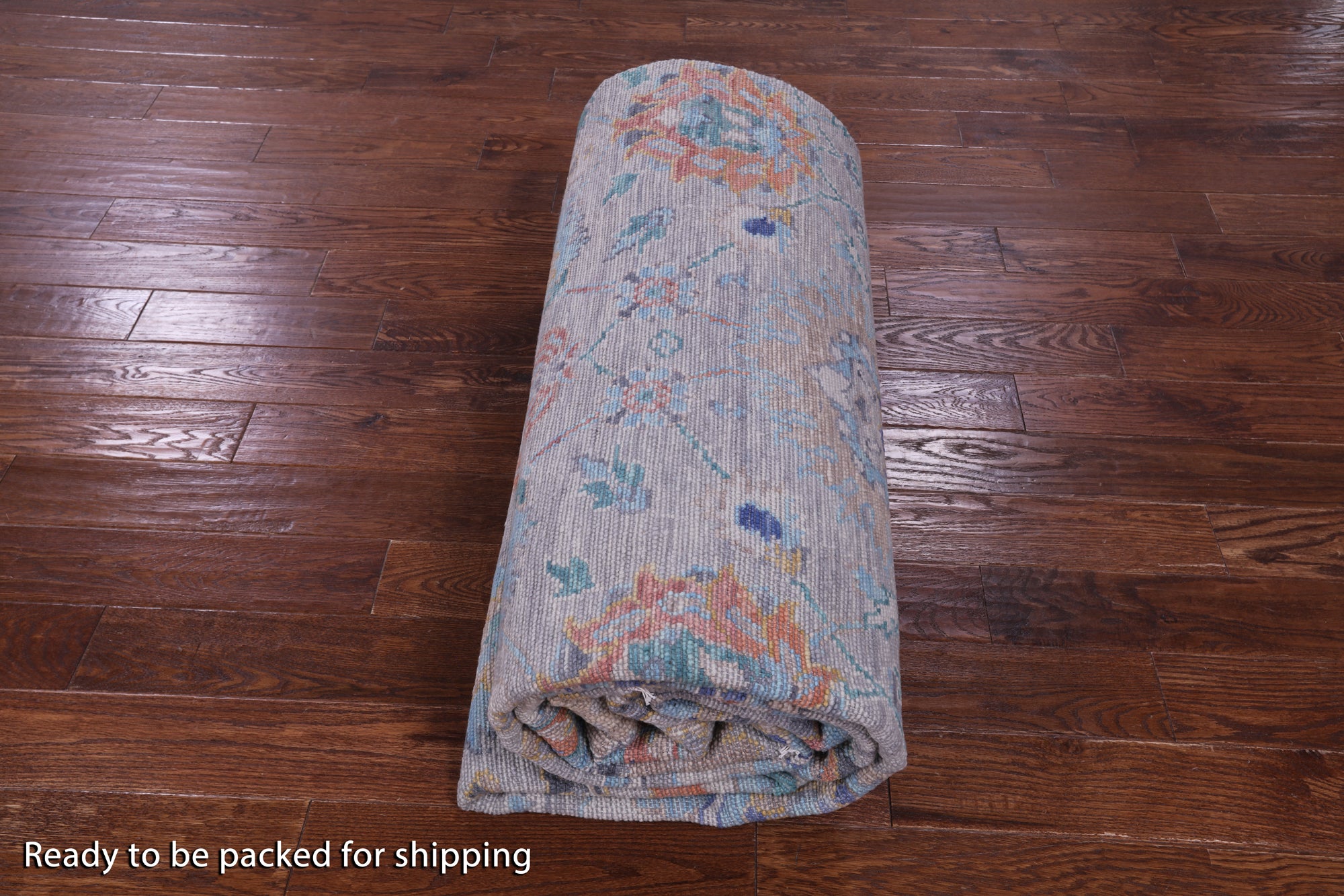 Grey William Morris Hand Knotted Wool Rug - 9' 11" X 14' 2" - Golden Nile