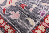 Grey Turkish Oushak Hand Knotted Wool Rug - 8' 11" X 11' 11" - Golden Nile