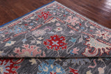 Grey Turkish Oushak Hand Knotted Wool Rug - 8' 11" X 11' 11" - Golden Nile