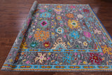 Grey Turkish Oushak Hand Knotted Wool Rug - 9' 0" X 12' 1" - Golden Nile