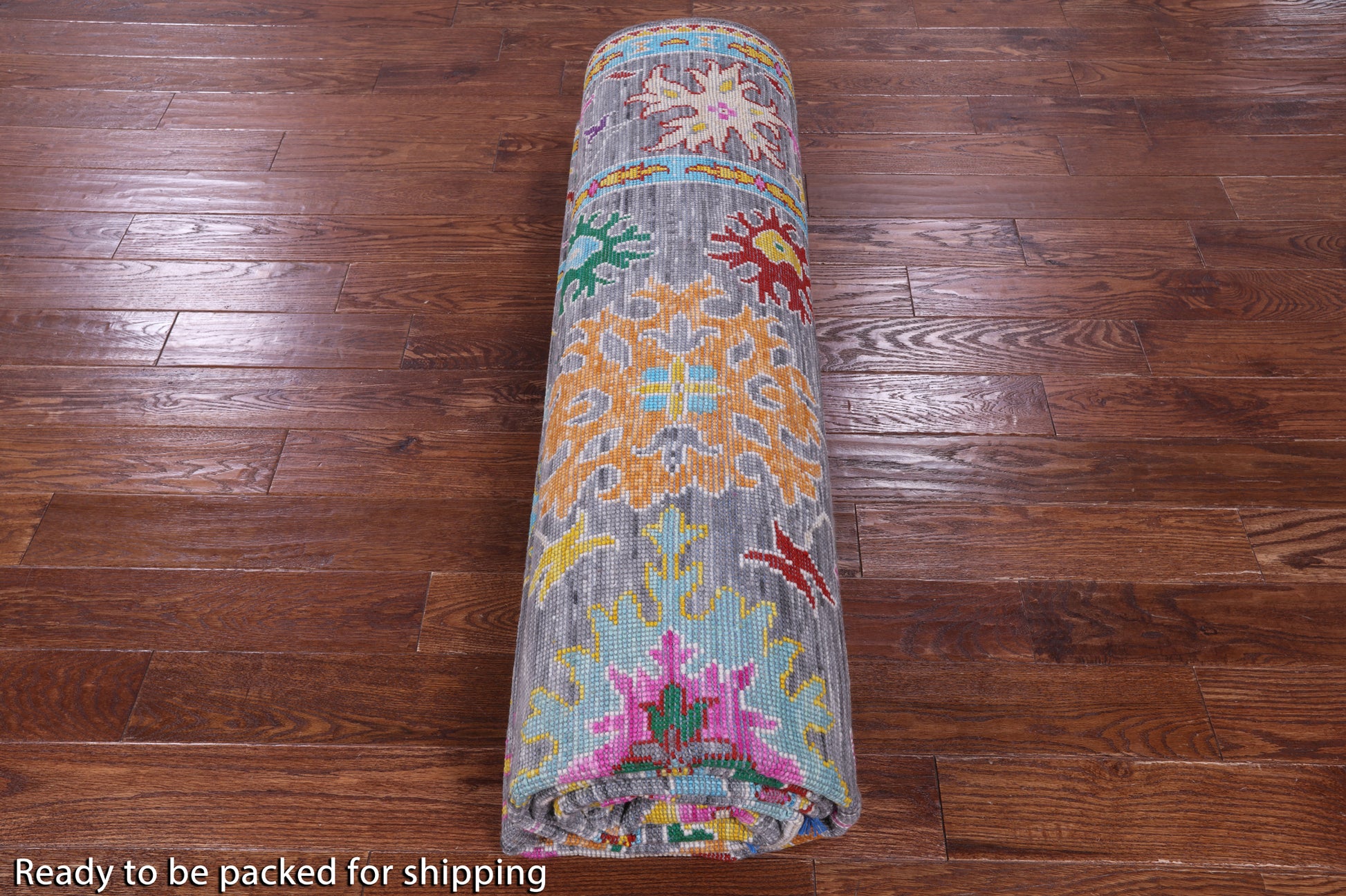 Grey Turkish Oushak Hand Knotted Wool Rug - 9' 0" X 12' 1" - Golden Nile