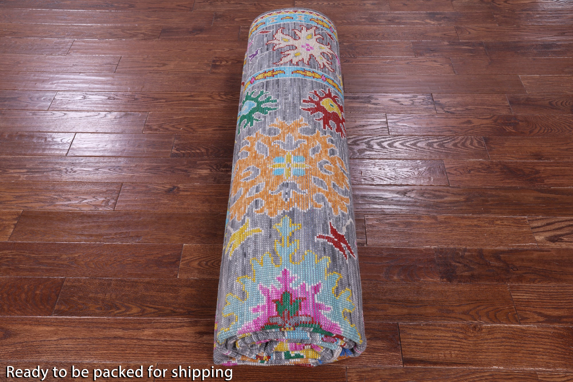 Grey Turkish Oushak Hand Knotted Wool Rug - 9' 0" X 12' 1" - Golden Nile