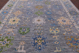 Grey Turkish Oushak Hand Knotted Wool Rug - 10' 1" X 14' 3" - Golden Nile