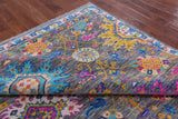 Grey Turkish Oushak Hand Knotted Wool Rug - 8' 3" X 9' 7" - Golden Nile