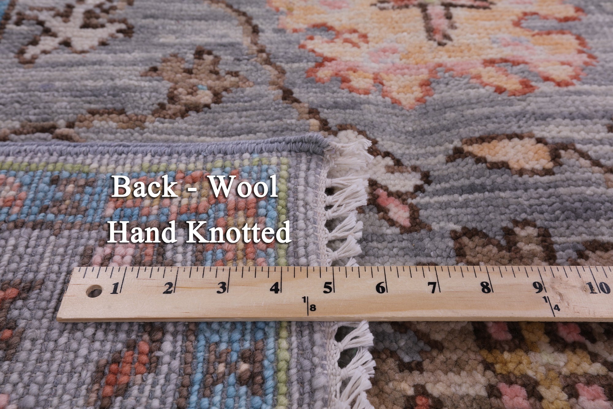 Grey Turkish Oushak Hand Knotted Wool Rug - 6' 0" X 9' 5" - Golden Nile